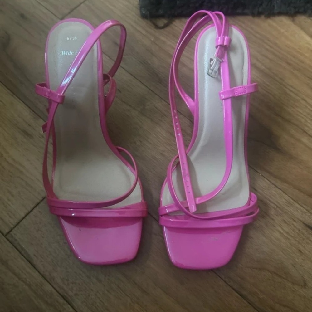 New Look Vibrant Pink Strappy Heels